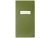 Еженедельник недатированный А6 "Verde" с нашивкой, зеленый