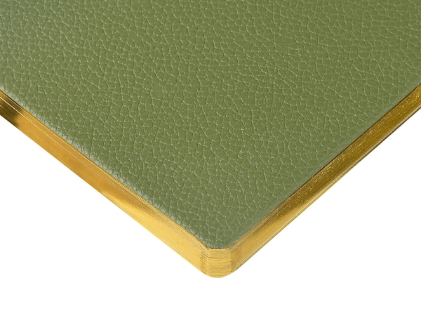 Еженедельник недатированный А6 "Verde" с нашивкой, зеленый
