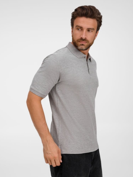 Рубашка поло унисекс Upswing, серый меланж