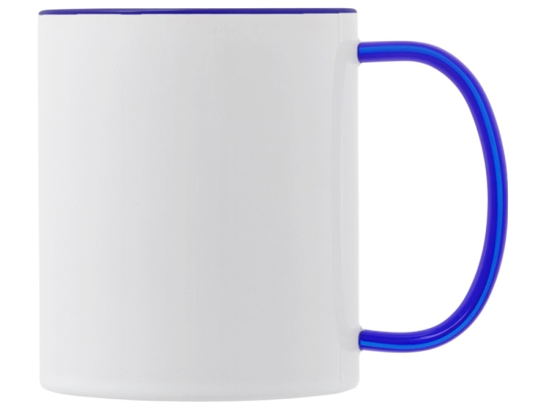 Керамическая кружка со стеклянной ручкой для сублимации "Charm", синий