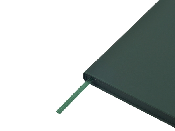 Ежедневник А5 "Megapolis Color New" soft-touch, темно-зеленый