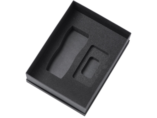 Подарочный набор c вакуумной термокружкой и повербанком С2, красный