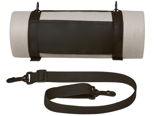 Плед «Нежность» с плечевым ремнем, светло -серый