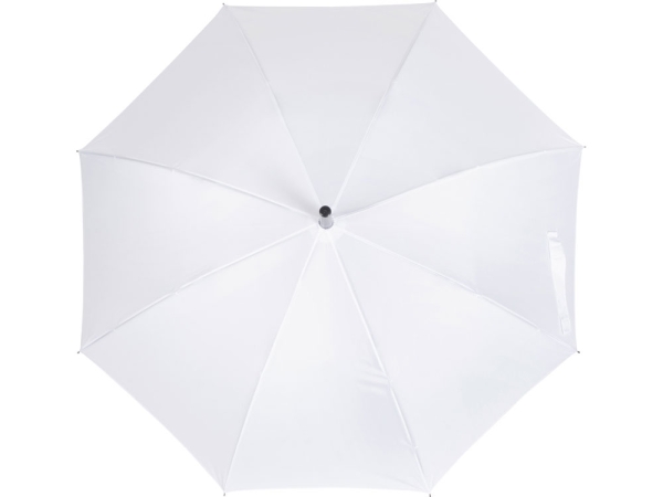 Зонт-трость Reviver с куполом из переработанного пластика, белый