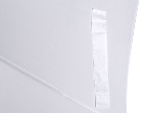 Зонт-трость Reviver с куполом из переработанного пластика, белый