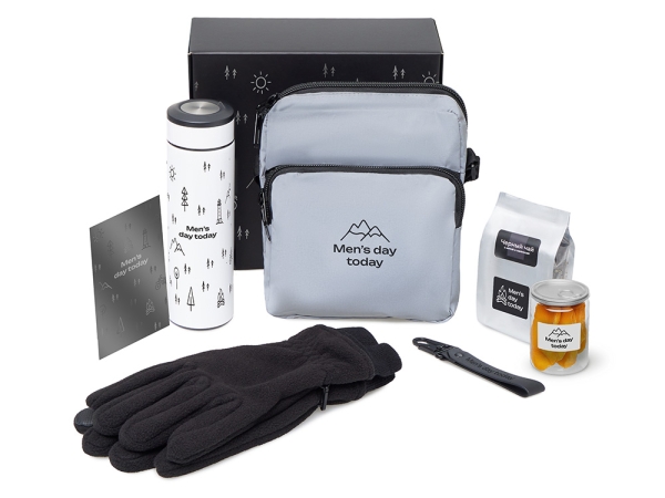 Подарочный набор «Re:m. Step»  с термосом, перчатками и сумкой