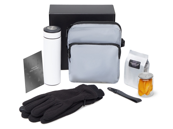 Подарочный набор «Re:m. Step»  с термосом, перчатками и сумкой