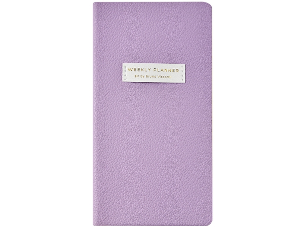 Еженедельник недатированный А6 "Zefir"с нашивкой, сиреневый