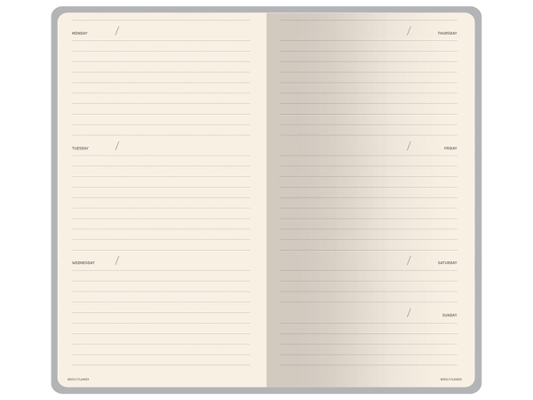 Еженедельник недатированный А6 "Zefir"с нашивкой, сиреневый