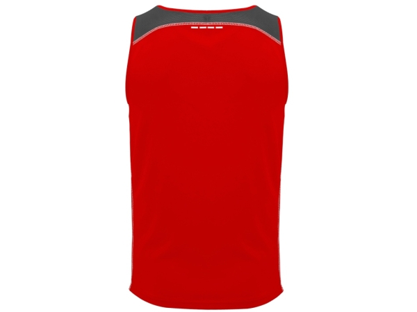 Майка "Misano" мужская, красный/эбеновый