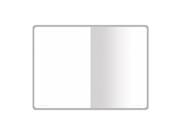 Тетрадь с каменной бумагой А5 "Carrara" 40 л., линейка, серый