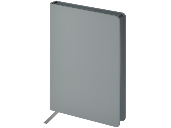 Ежедневник А5 "Megapolis Color New" soft-touch, светло-серый