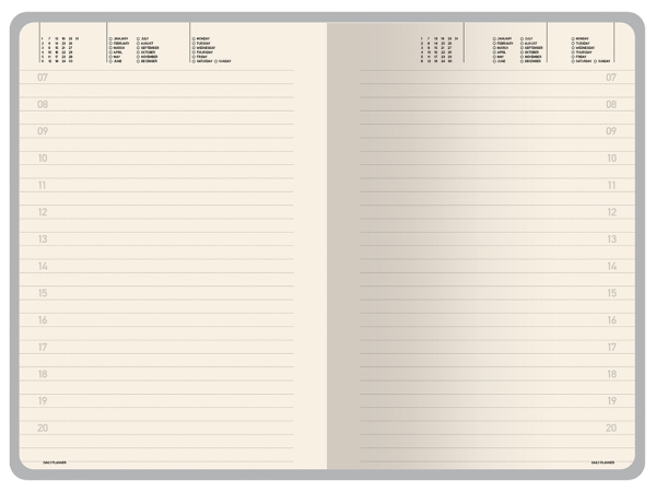 Ежедневник А5 "Megapolis Color New" soft-touch, светло-серый