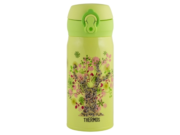 Термос из нерж. стали тм THERMOS JNL-350-SWTREE, зеленый