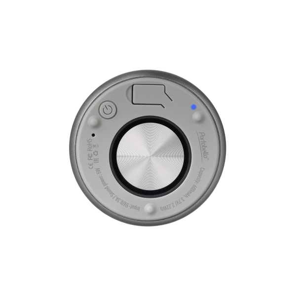 Беспроводная колонка Passion 80dB 600 mAh (Bluetooth 5.4), серебряная