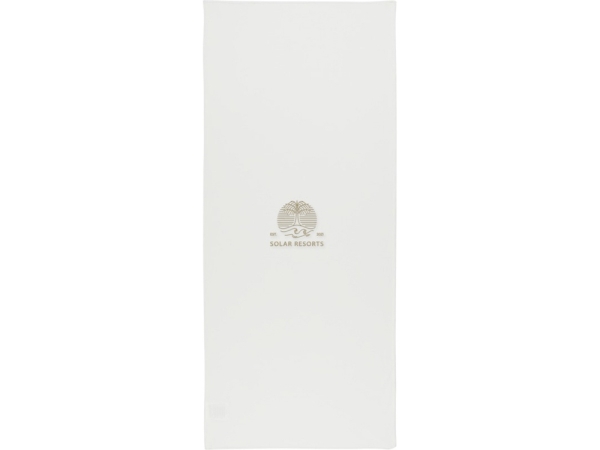 Lucas спортивное полотенце из переработанного полиэстера 30х80 см - Белый