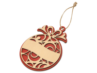 Подвеска деревянная «Новогодний шар» Подвеска деревянная «Новогодний шар»