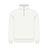 Толстовка на молнии унисекс FLOW, белая, размер 3XL/4XL