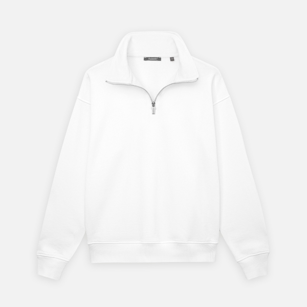 Толстовка на молнии унисекс FLOW, белая, размер 3XL/4XL