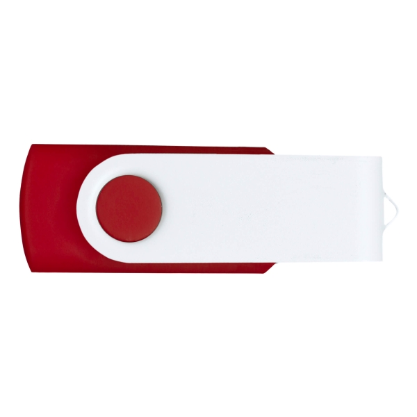 Флешка TWIST WHITE COLOR Красная с белым 4015.03.07.4ГБ