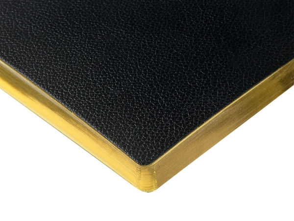 Ежедневник недатированный А5 "Black" с нашивкой, черный