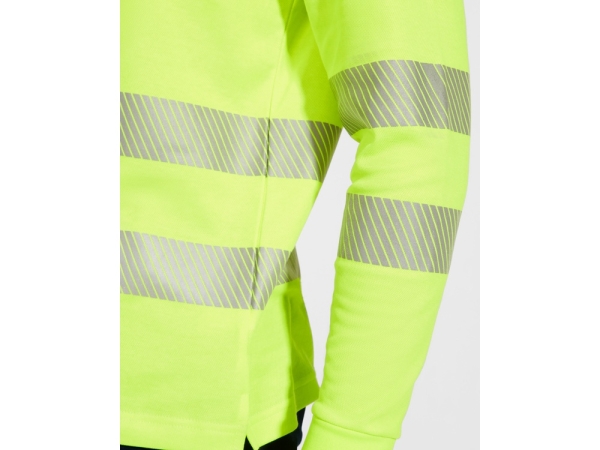 Рубашка поло с длинным рукавом "Atrio" мужская, неоновый желтый