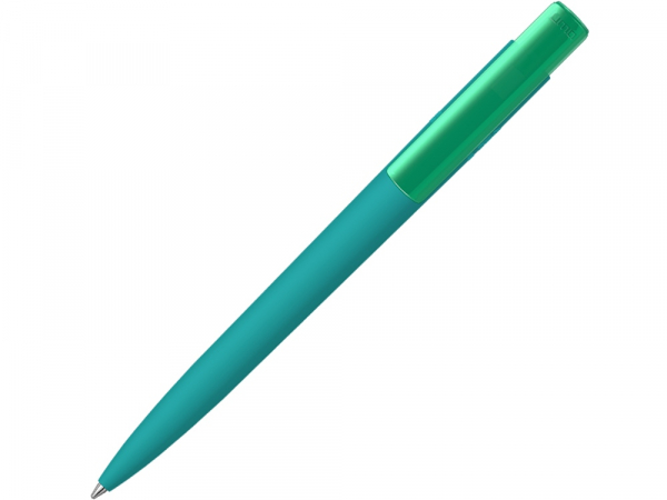 Шариковая ручка "RECYCLED PET PEN PRO K transparent GUM" soft-touch, бирюзовый
