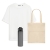 Набор с одеждой Раст (RUST) (футболка, бутылка, шоппер), белый/серый, 3XL/4XL