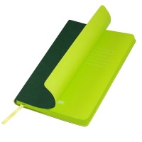 Ежедневник Latte NEW недатированный, зеленый/лимонный Ежедневник Latte NEW недатированный, зеленый/лимонный