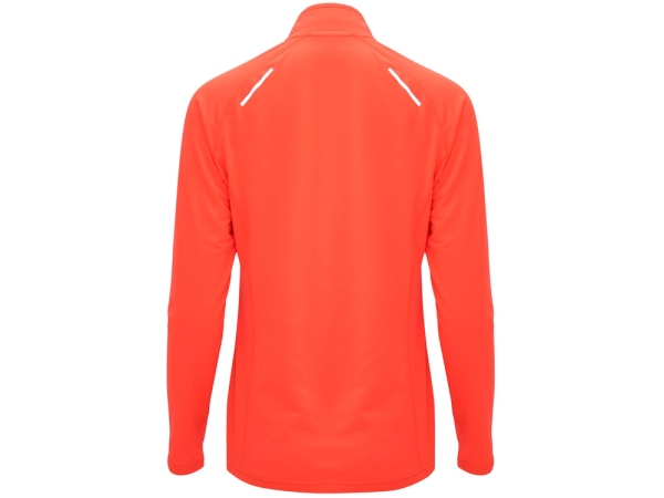 Толстовка с воротом на молнии женская "Melbourne", неоновый коралловый