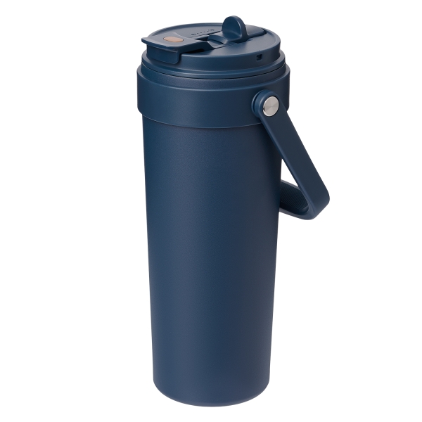 Термокружка вакуумная Solo, синяя