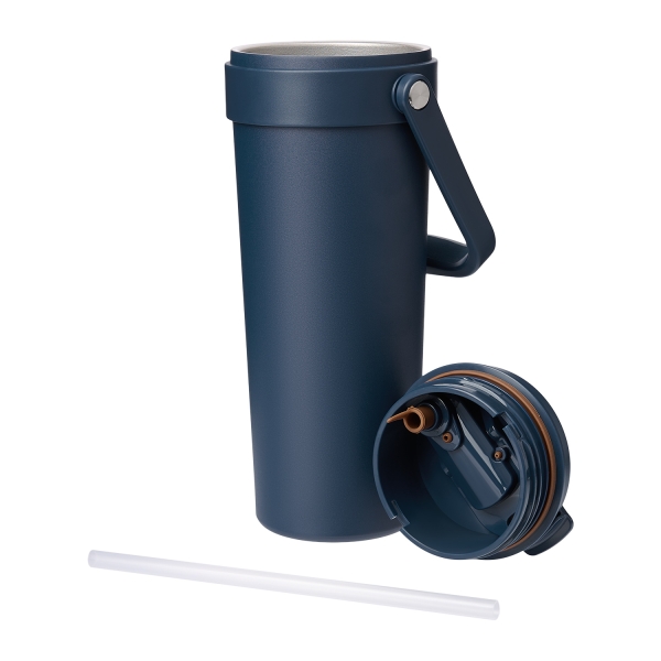 Термокружка вакуумная Solo, синяя