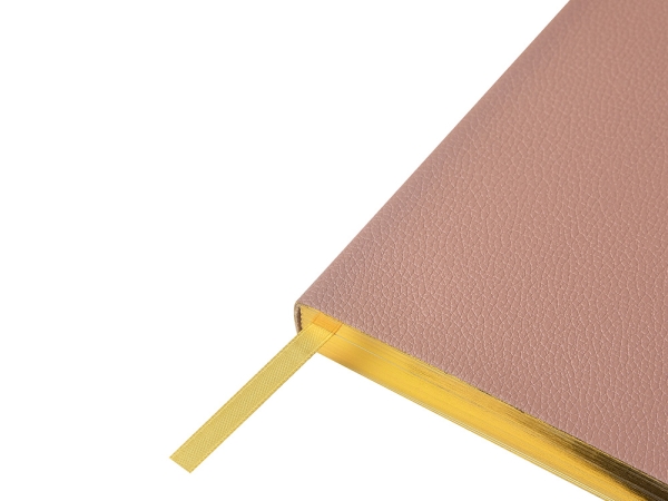 Ежедневник недатированный А5 "Morandi. Пыльная роза" с нашивкой, пыльно-розовый