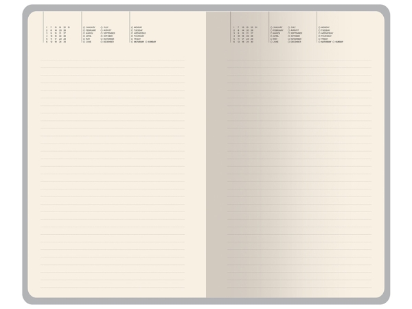 Ежедневник недатированный А5 "Morandi. Пыльная роза" с нашивкой, пыльно-розовый