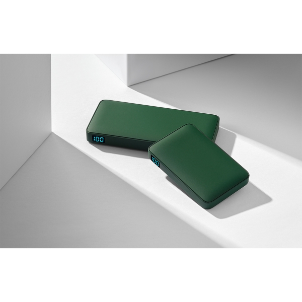 Внешний аккумулятор с подсветкой Анкор Плюс PD (Ancor PD Plus) 10000 mAh, зеленый