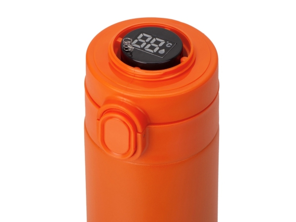 Вакуумная термокружка Waterline с медной изоляцией «Bravo», 400 мл, тубус, оранжевый