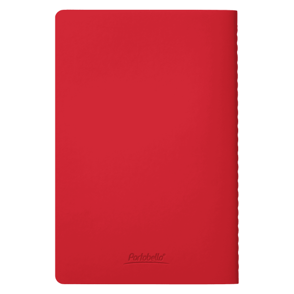 Блокнот Alpha slim, красный