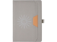 Блокнот А5 из RPET "Harvey", 80 листов FSC бумага, серый с термотрансфером Блокнот А5 из RPET "Harvey", 80 листов FSC бумага, серый с термотрансфером