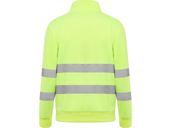 Свитшот ворот на молнии "Spica", неоновый желтый