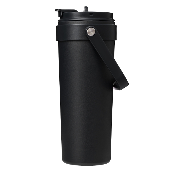 Термокружка вакуумная Solo, черная