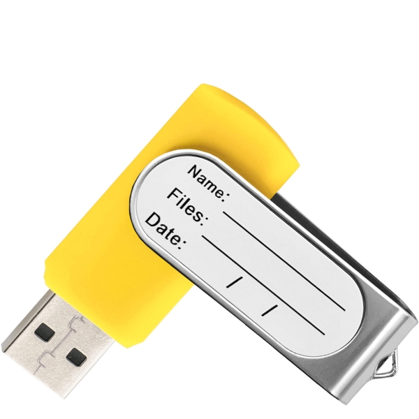 Флешка TWIST STICKER Желтая 4110.04.32ГБ