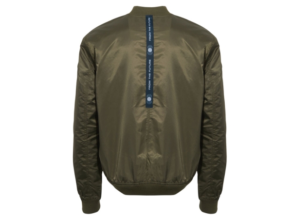 Куртка бомбер «Antwerpen» унисекс, хаки, ДТФ и бренд тайп