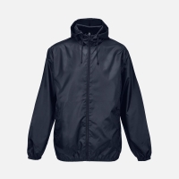 Ветровка унисекс Shield, темно-синяя Ветровка унисекс Shield, темно-синяя