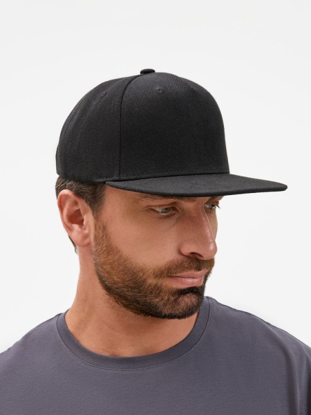 Бейсболка Epicore с прямым козырьком, черная