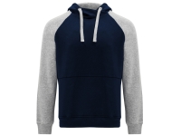 Толстовка с капюшоном "Badet" мужской, серый меланж/нэйви Толстовка с капюшоном "Badet" мужской, серый меланж/нэйви