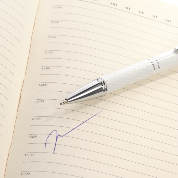 Шариковая ручка Crocus, белая