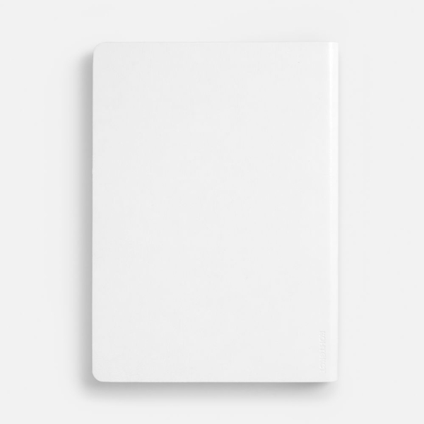 Ежедневник Nebraska Flex, недатированный, белый с серебристым