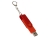 USB-флешка на 32 Гб 2 в 1 поворотный механизм, c дополнительным разъемом Type-C с одноцветным металлическим клипом, красный