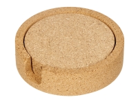 Набор костеров из пробки на подставке из пробки "Krock"