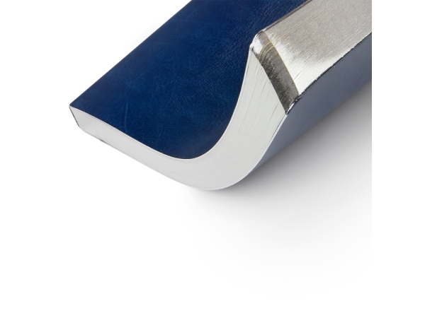 Ежедневник недатированный А5 "Megapolis Nebraska Flex", синий с серебристым обрезом